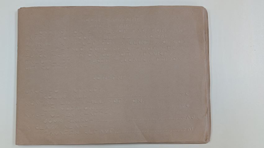 A book covered with Moon Print embossing